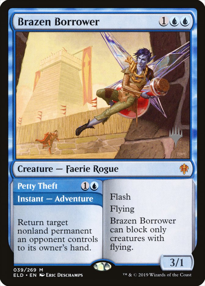 Brazen Borrower // Petty Theft (Promo Pack) [Throne of Eldraine Promos] | Webway Games