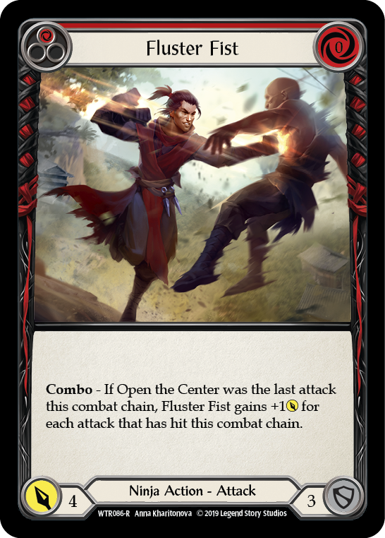 Fluster Fist (Red) [WTR086-R] Alpha Print Rainbow Foil | Webway Games