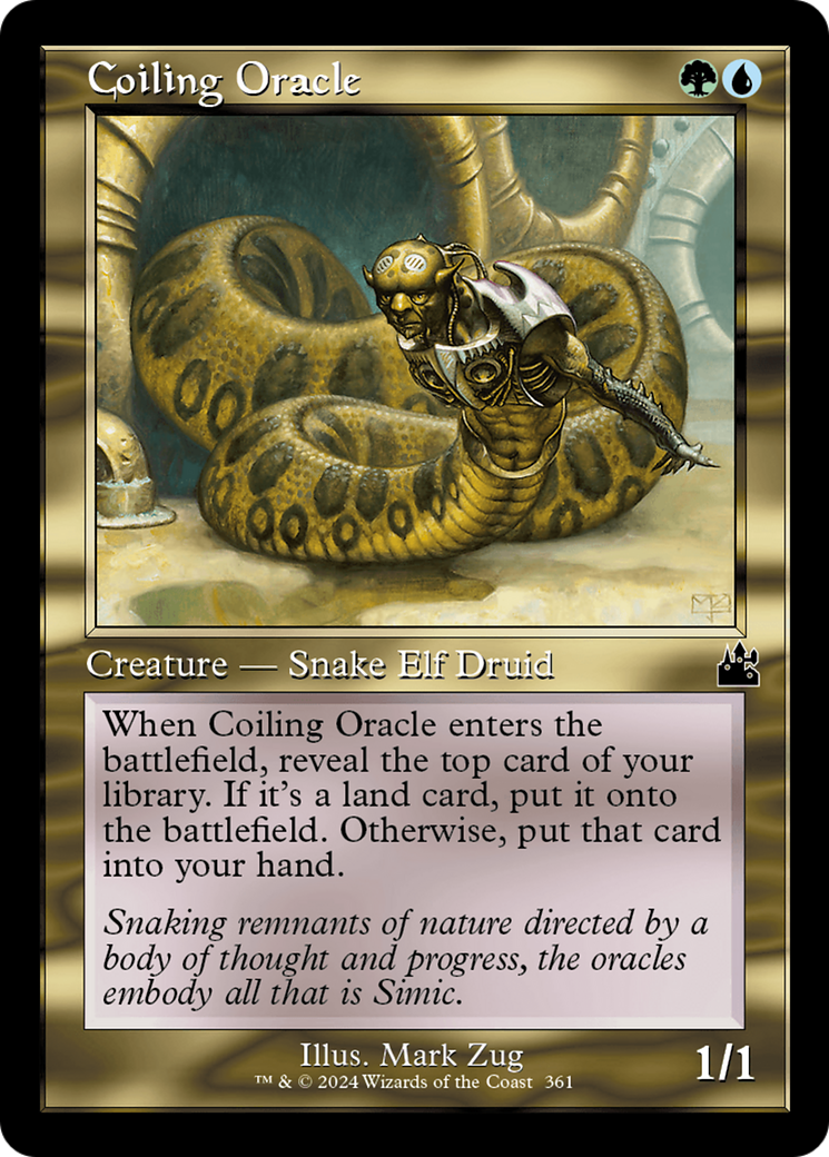 Coiling Oracle (Retro Frame) [Ravnica Remastered] | Webway Games