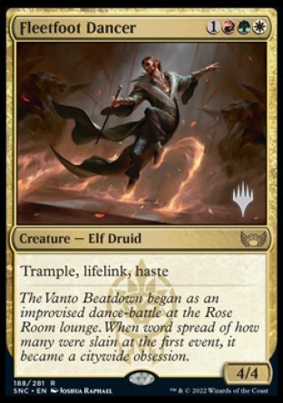 Fleetfoot Dancer (Promo Pack) [Streets of New Capenna Promos] | Webway Games