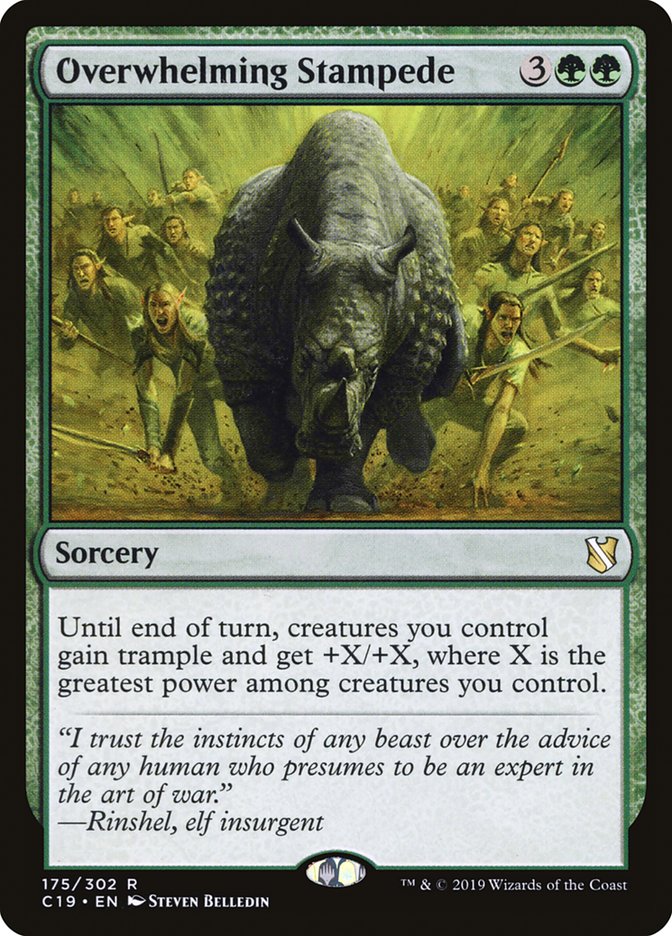 Overwhelming Stampede [Commander 2019] | Webway Games