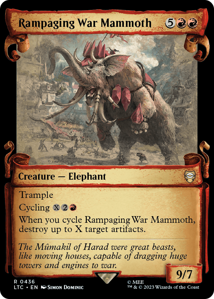 Rampaging War Mammoth [The Lord of the Rings: Tales of Middle-Earth Commander Showcase Scrolls] | Webway Games
