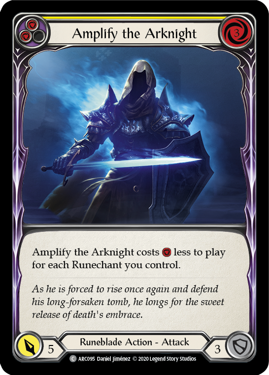 Amplify the Arknight (Yellow) [ARC095] Unlimited Rainbow Foil | Webway Games