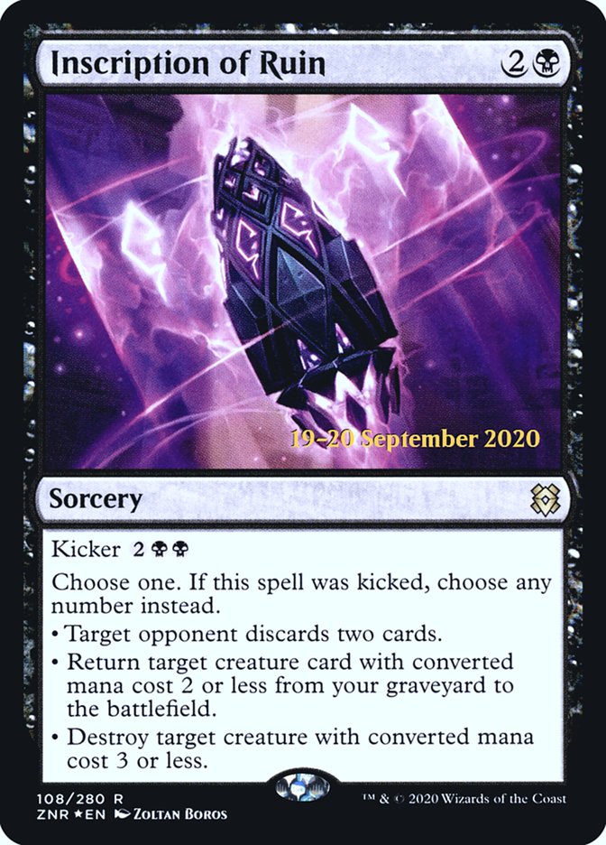 Inscription of Ruin  [Zendikar Rising Prerelease Promos] | Webway Games
