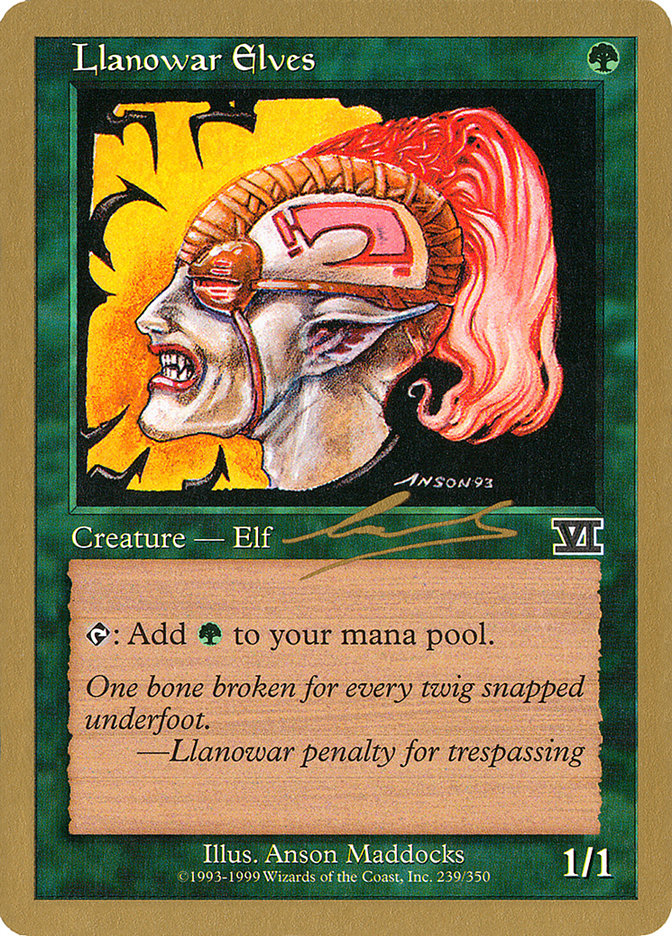 Llanowar Elves (Nicolas Labarre) [World Championship Decks 2000] | Webway Games