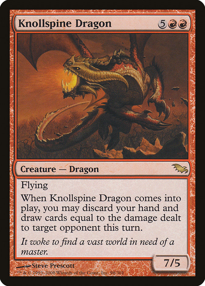 Knollspine Dragon [Shadowmoor] | Webway Games