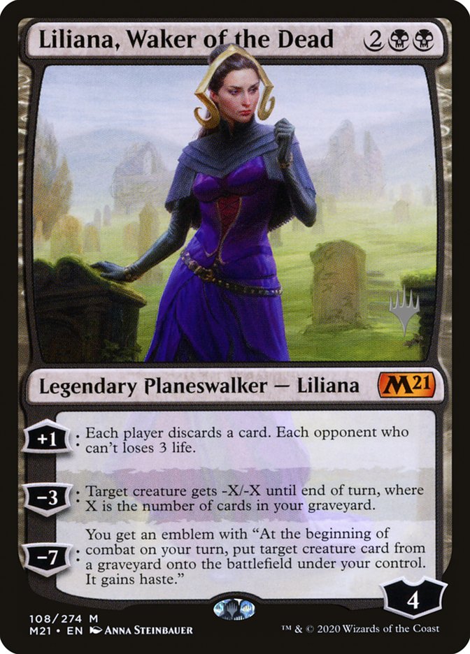 Liliana, Waker of the Dead (Promo Pack) [Core Set 2021 Promos] | Webway Games