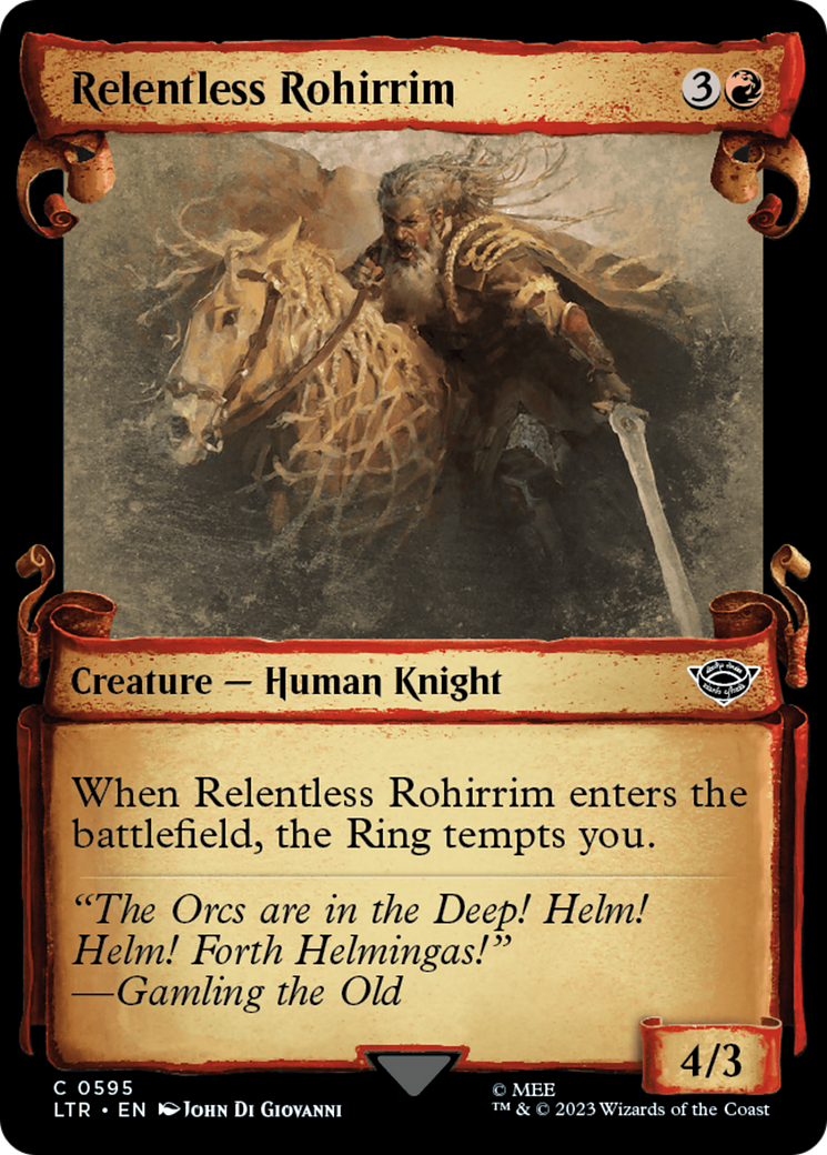 Relentless Rohirrim [The Lord of the Rings: Tales of Middle-Earth Showcase Scrolls] | Webway Games