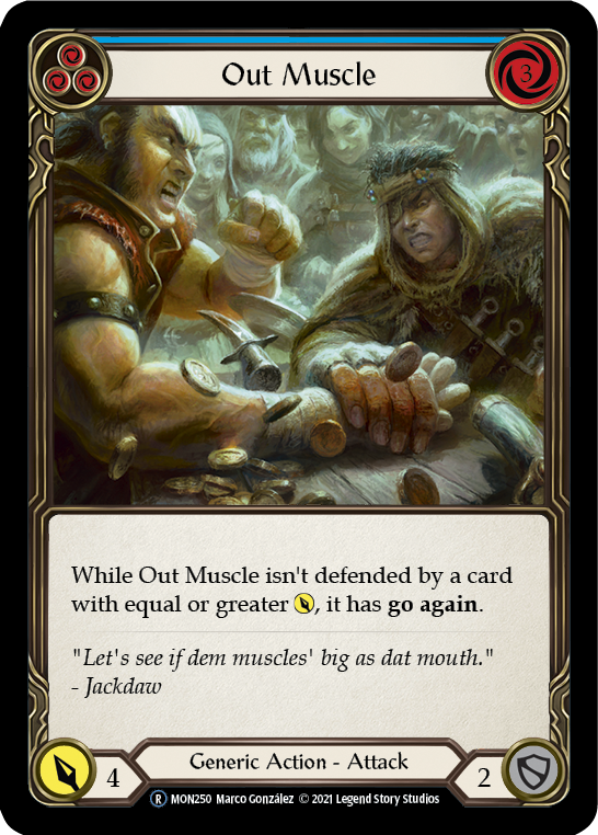 Out Muscle (Blue) [U-MON250] Unlimited Normal | Webway Games