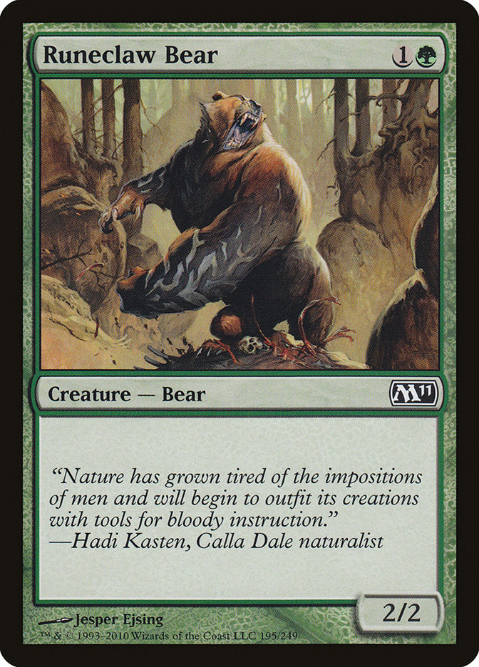 Runeclaw Bear [Magic 2011] | Webway Games