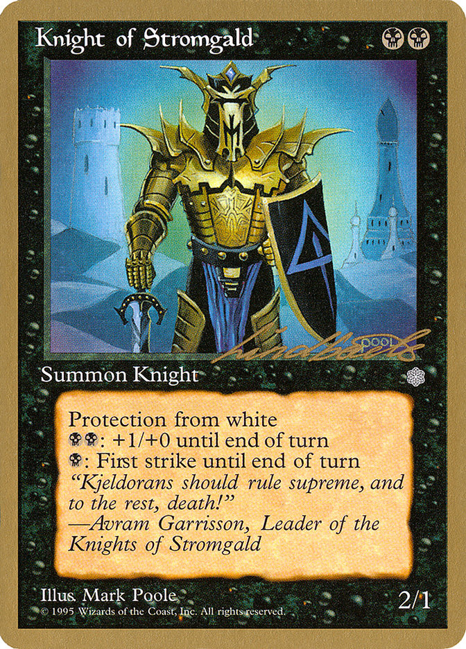 Knight of Stromgald (Leon Lindback) [Pro Tour Collector Set] | Webway Games