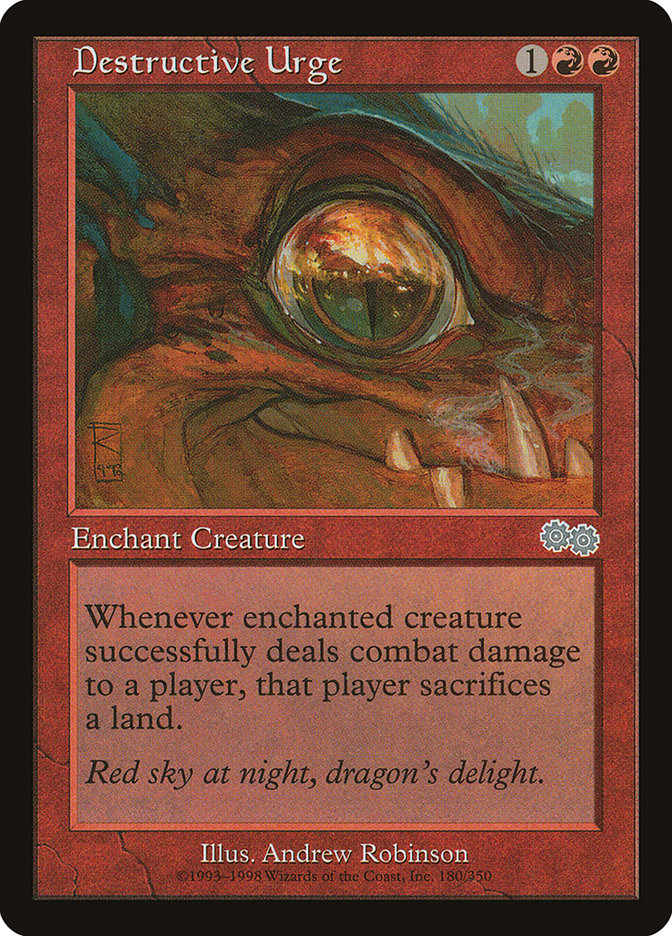 Destructive Urge [Urza's Saga] | Webway Games
