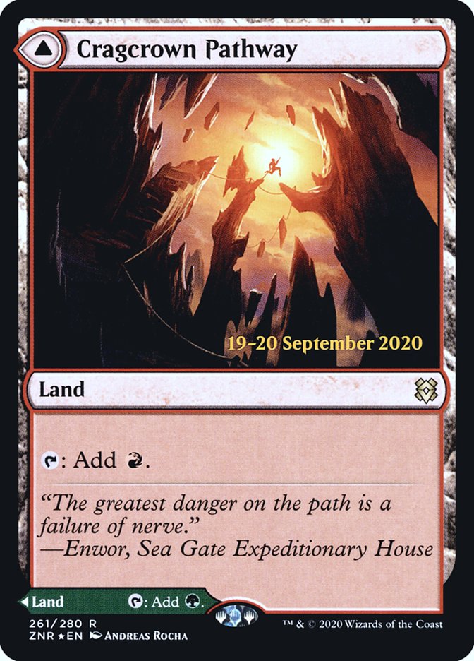 Cragcrown Pathway // Timbercrown Pathway  [Zendikar Rising Prerelease Promos] | Webway Games