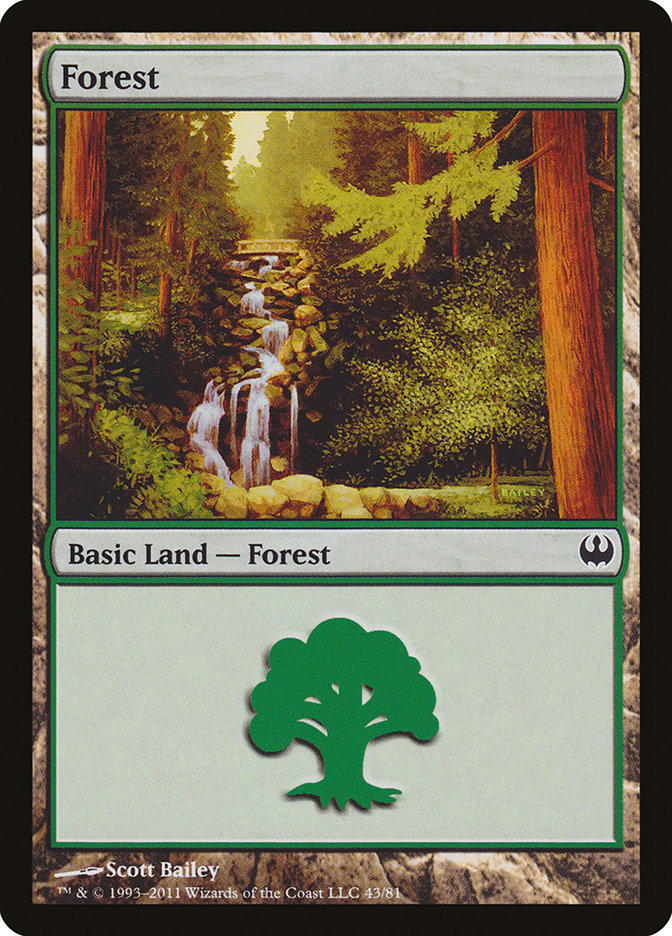 Forest (#43) [Duel Decks: Knights vs. Dragons] | Webway Games