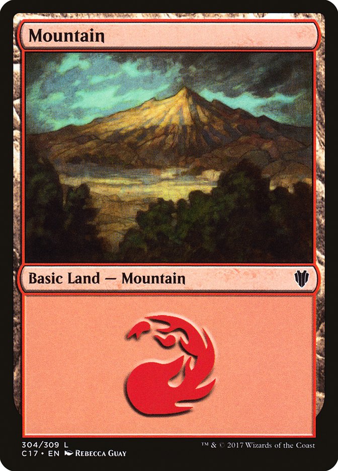 Mountain (#304) [Commander 2017] | Webway Games