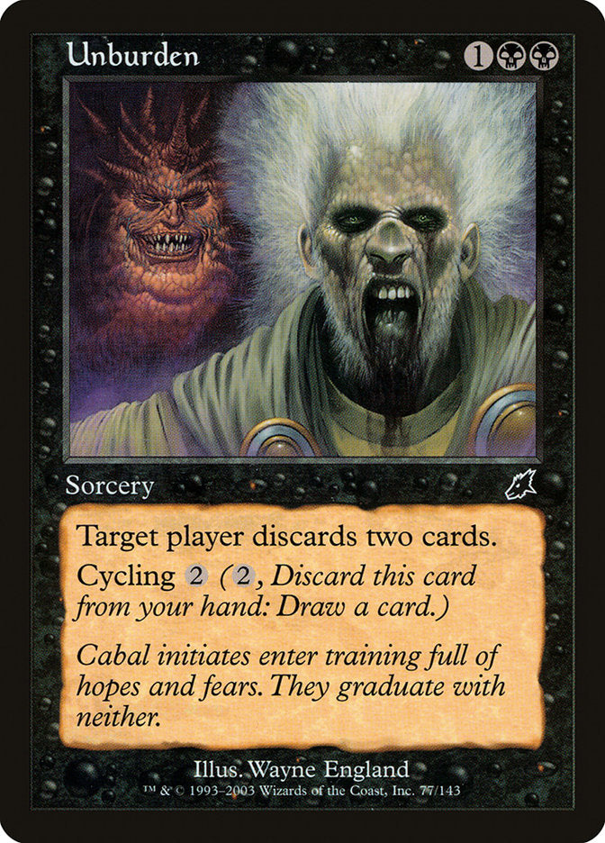 Unburden [Scourge] | Webway Games