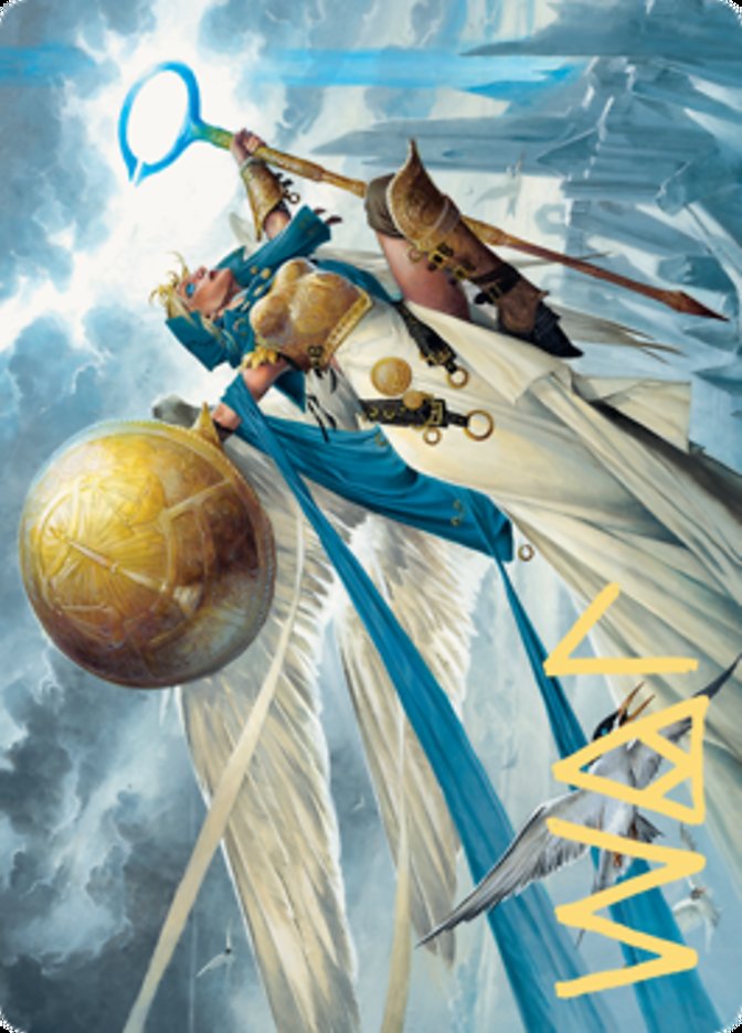 Linvala, Shield of Sea Gate Art Card (Gold-Stamped Signature) [Zendikar Rising Art Series] | Webway Games