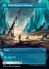 Barkchannel Pathway // Tidechannel Pathway (Borderless Alternate Art) [Kaldheim] | Webway Games