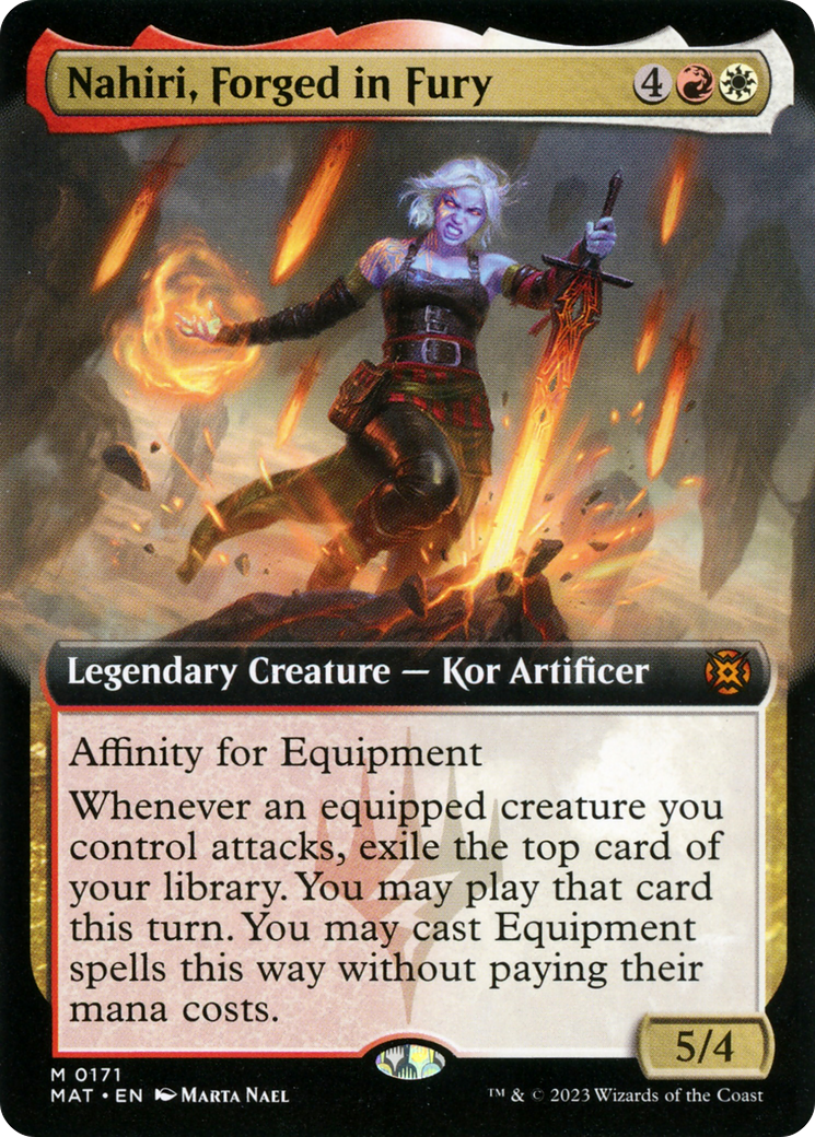 Nahiri, Forged in Fury (Extended Art) [March of the Machine: The Aftermath] | Webway Games