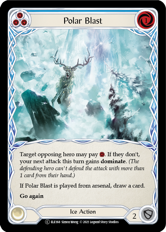 Polar Blast (Blue) [U-ELE168] Unlimited Rainbow Foil | Webway Games