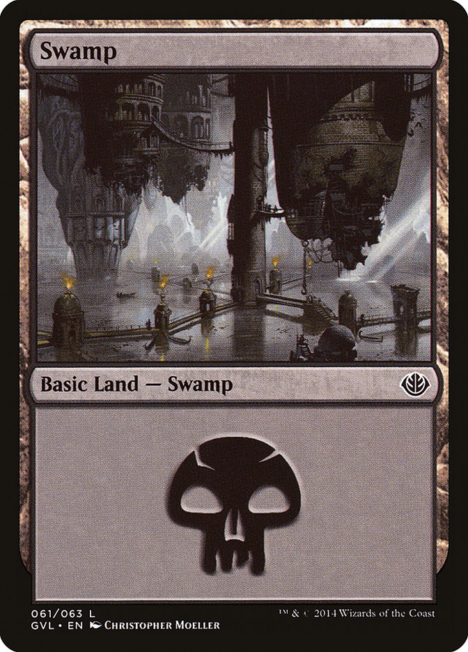 Swamp (61) (Garruk vs. Liliana) [Duel Decks Anthology] | Webway Games