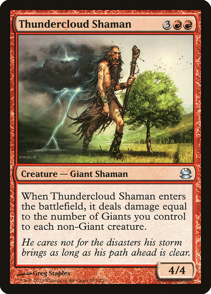 Thundercloud Shaman [Modern Masters] | Webway Games