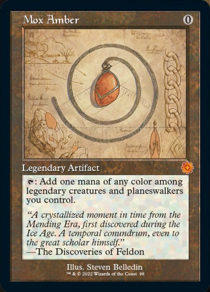 Mox Amber (Retro Schematic) [The Brothers' War Retro Artifacts] | Webway Games