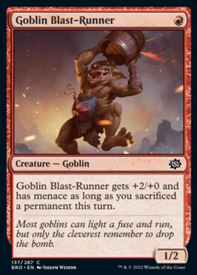 Goblin Blast-Runner [The Brothers' War] | Webway Games