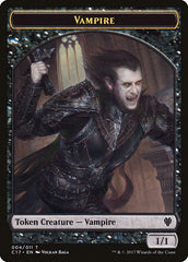 Bat // Vampire Double-sided Token [Commander 2017 Tokens] | Webway Games