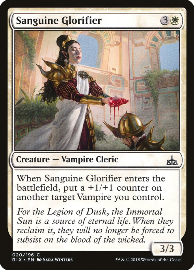 Sanguine Glorifier [Rivals of Ixalan] | Webway Games