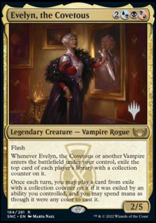 Evelyn, the Covetous (Promo Pack) [Streets of New Capenna Promos] | Webway Games