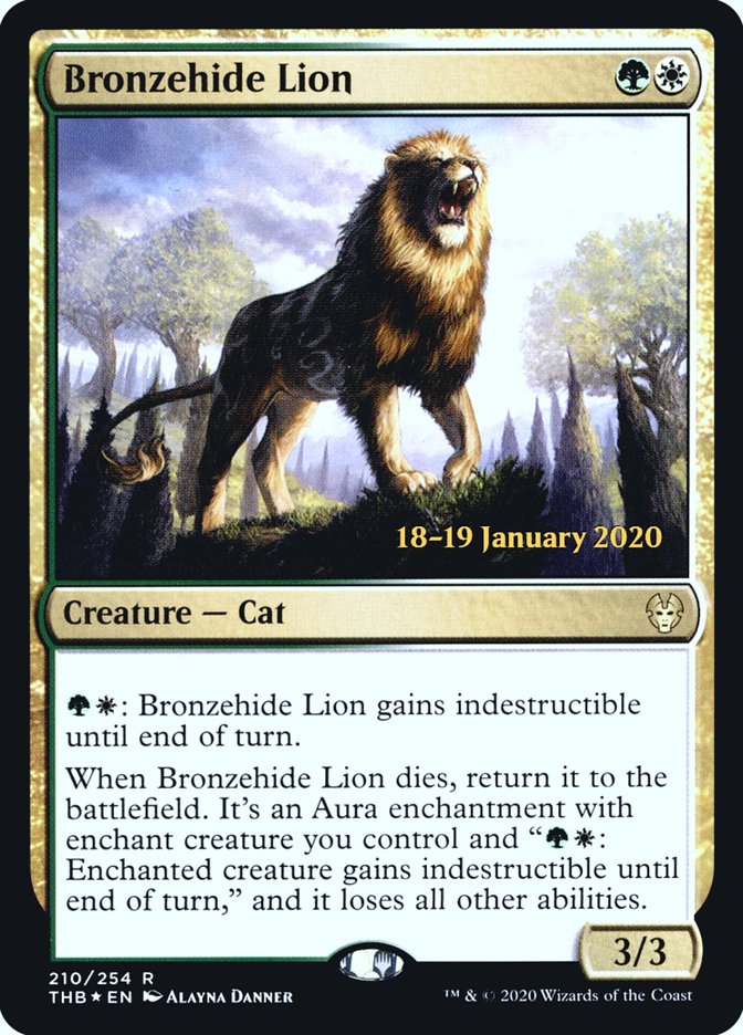 Bronzehide Lion [Theros Beyond Death Prerelease Promos] | Webway Games