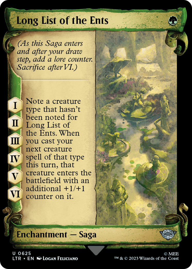 Long List of the Ents [The Lord of the Rings: Tales of Middle-Earth Showcase Scrolls] | Webway Games