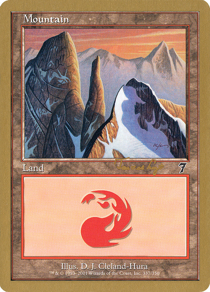 Mountain (337) (Tom van de Logt) [World Championship Decks 2001] | Webway Games
