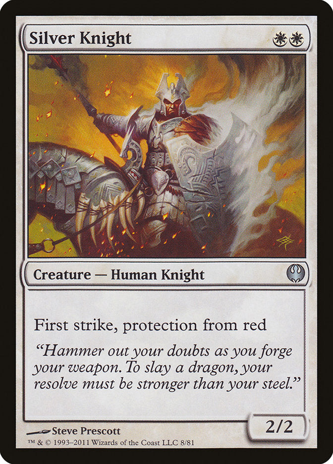 Silver Knight [Duel Decks: Knights vs. Dragons] | Webway Games