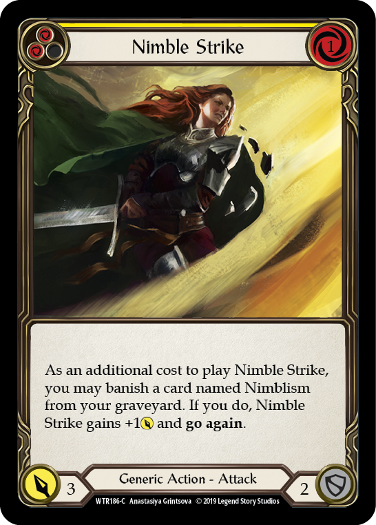 Nimble Strike (Yellow) [WTR186-C] Alpha Print Normal | Webway Games