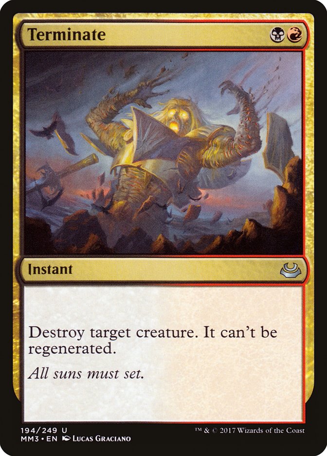 Terminate [Modern Masters 2017] | Webway Games
