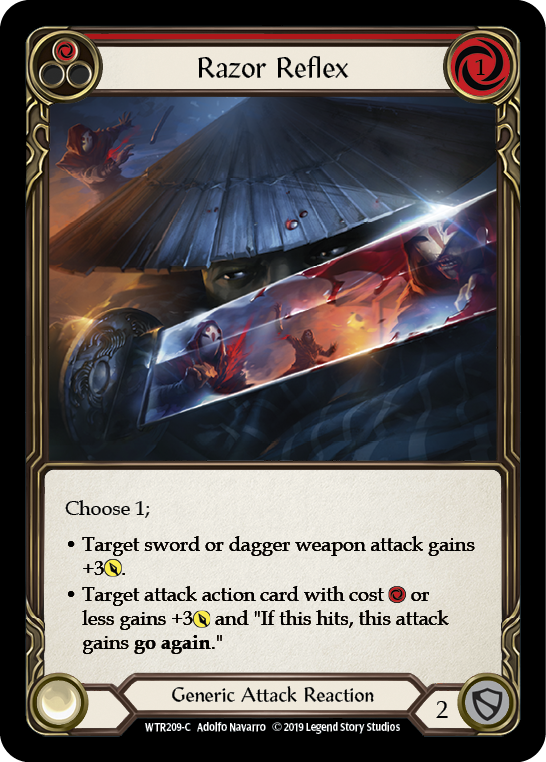 Razor Reflex (Red) [WTR209-C] Alpha Print Rainbow Foil | Webway Games