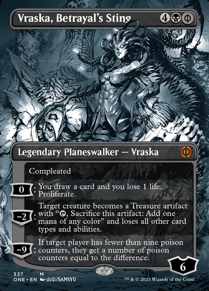 Vraska, Betrayal's Sting (Borderless Manga) [Phyrexia: All Will Be One] | Webway Games