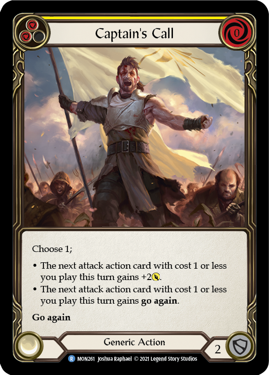Captain's Call (Yellow) [MON261] 1st Edition Normal | Webway Games