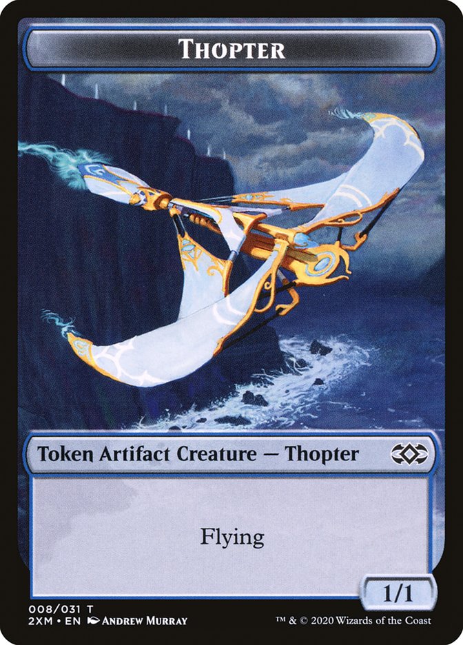 Myr (024) // Thopter (008) Double-sided Token [Double Masters Tokens] | Webway Games