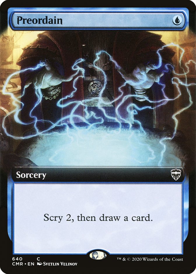 Preordain (Extended Art) [Commander Legends] | Webway Games