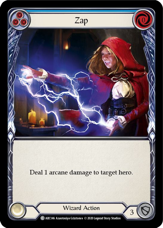 Zap (Blue) [ARC146] Unlimited Rainbow Foil | Webway Games