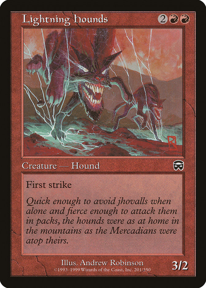 Lightning Hounds [Mercadian Masques] | Webway Games