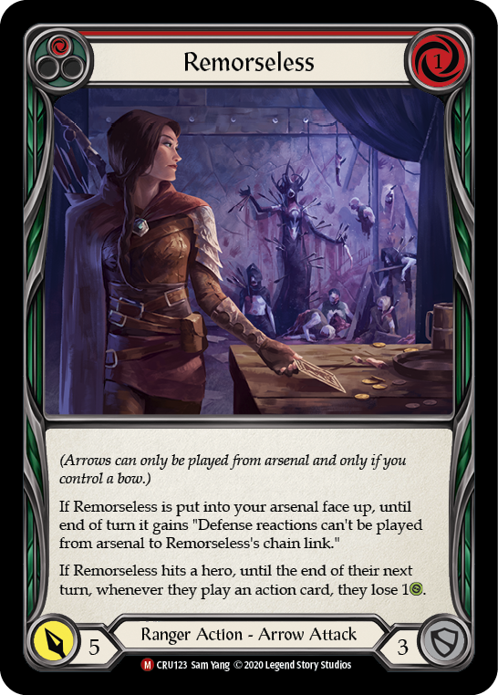 Remorseless [CRU123] 1st Edition Rainbow Foil | Webway Games