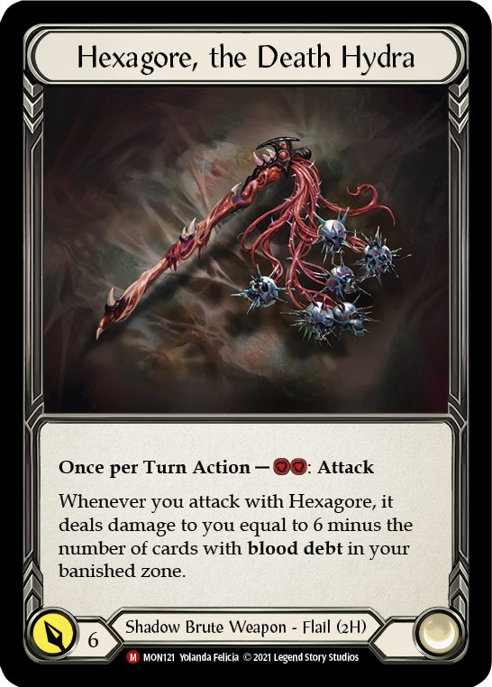 Hexagore, the Death Hydra (Cold Foil) [MON121-CF] 1st Edition Cold Foil | Webway Games