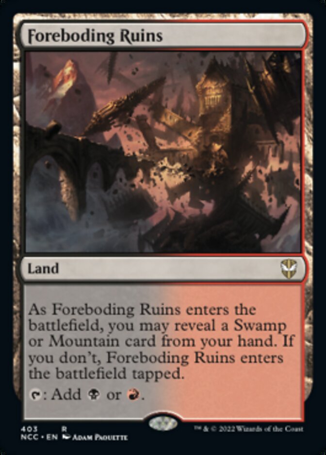 Foreboding Ruins [Streets of New Capenna Commander] | Webway Games
