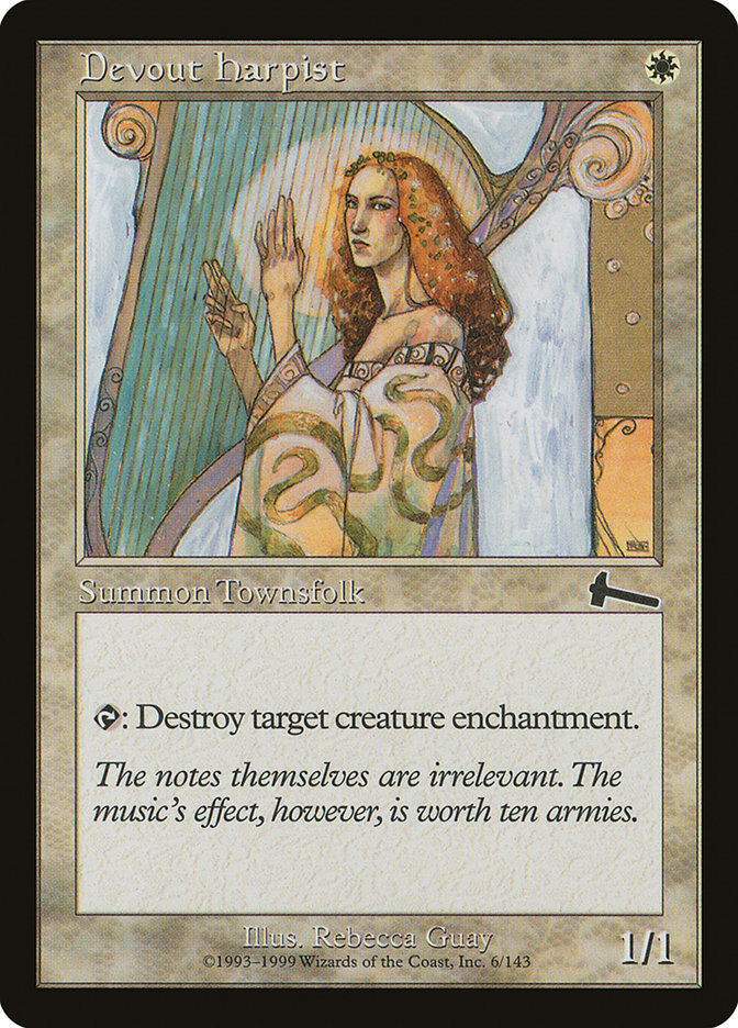 Devout Harpist [Urza's Legacy] | Webway Games