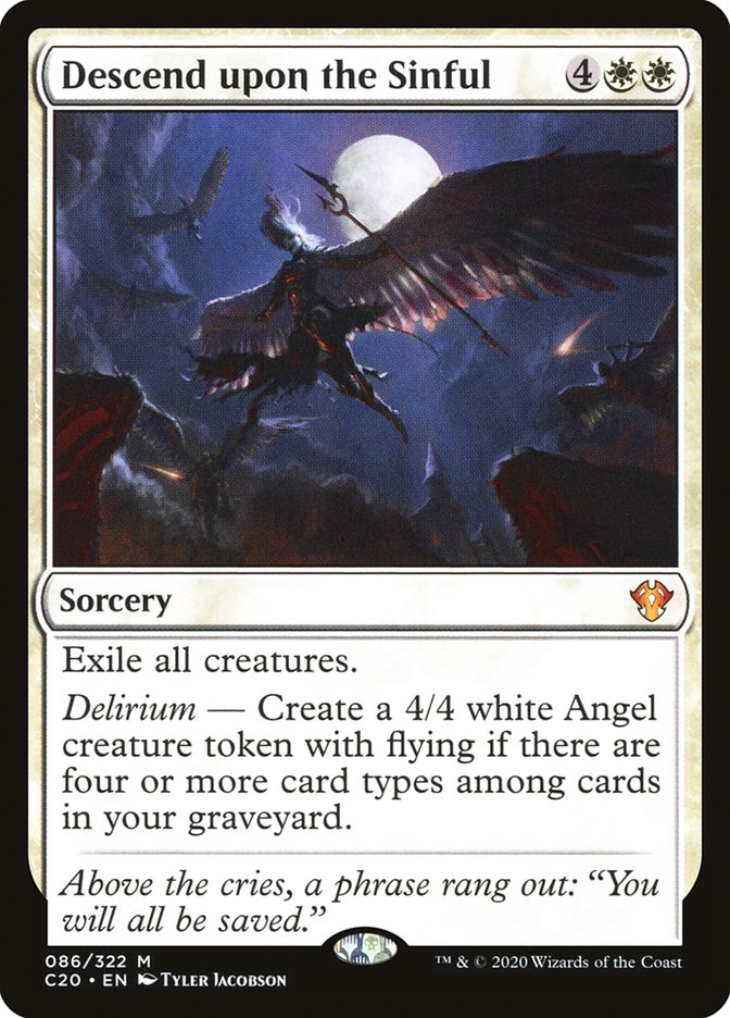 Descend upon the Sinful [Commander 2020] | Webway Games