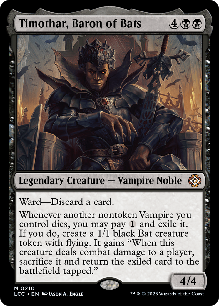 Timothar, Baron of Bats [The Lost Caverns of Ixalan Commander] | Webway Games
